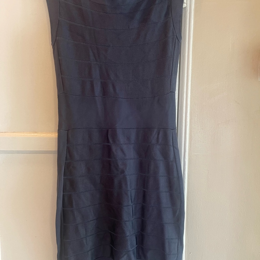 French Connection Bandage Navy Blue Dress